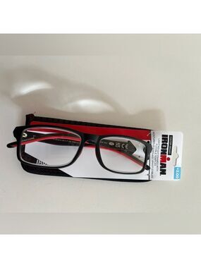 FOSTER GRANT Ironman +2.00 Reading Glasses Lightweight Frames Flexible Temples